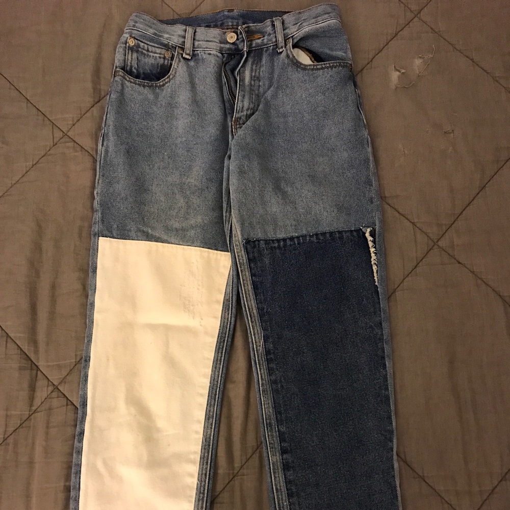 Cutest pair of two tone denim Jean